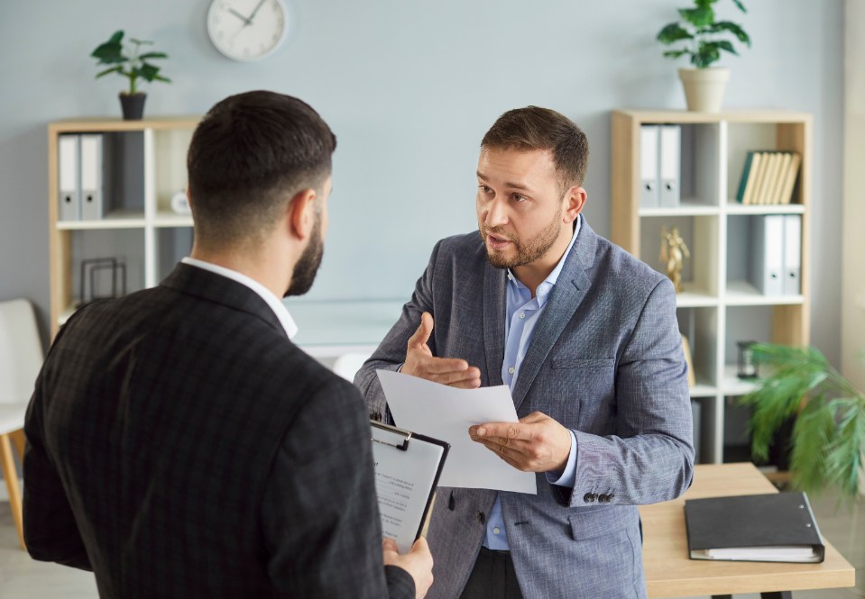 two business parners arguing